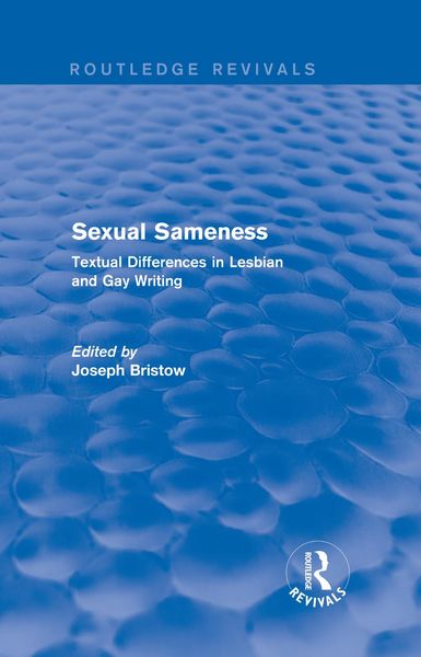 Produktbild: Sexual Sameness (Routledge Revivals)