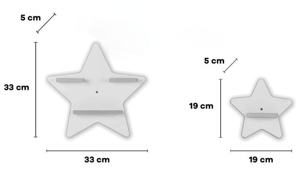 Produktbild: Wandregal "Stern" für Toniebox