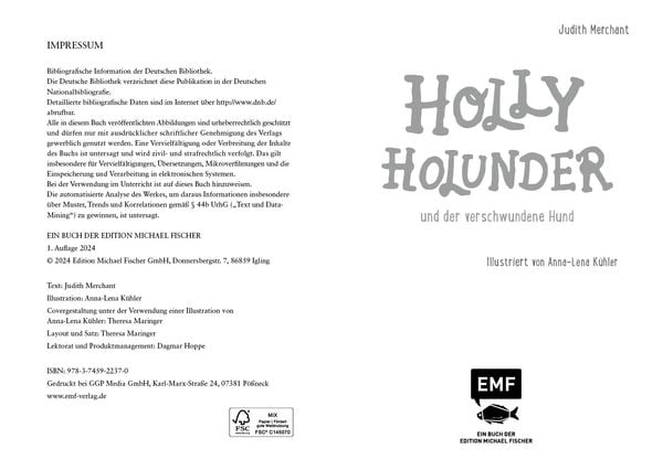 Produktbild: Holly Holunder und der verschwundene Hund (Band 2)