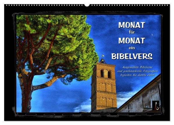 Produktbild: Monat f&uuml;r Monat ein Bibelvers (Wandkalender 2026 DIN A2 quer), CALVENDO Monatskalender