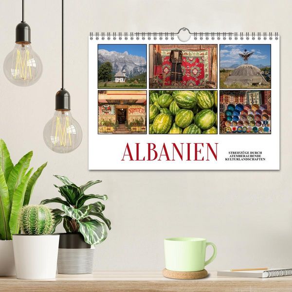 Produktbild: Albanien - Streifz&uuml;ge durch atemberaubende Kulturlandschaften (Wandkalender 2026 DIN A4 quer), CALVENDO Monatskalender