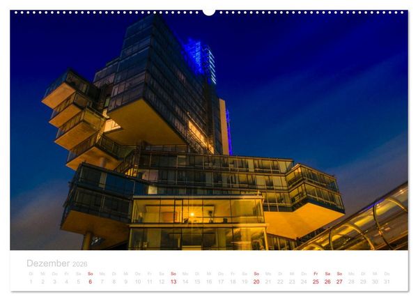 Produktbild: Hannover bei Nacht (Wandkalender 2026 DIN A2 quer), CALVENDO Monatskalender