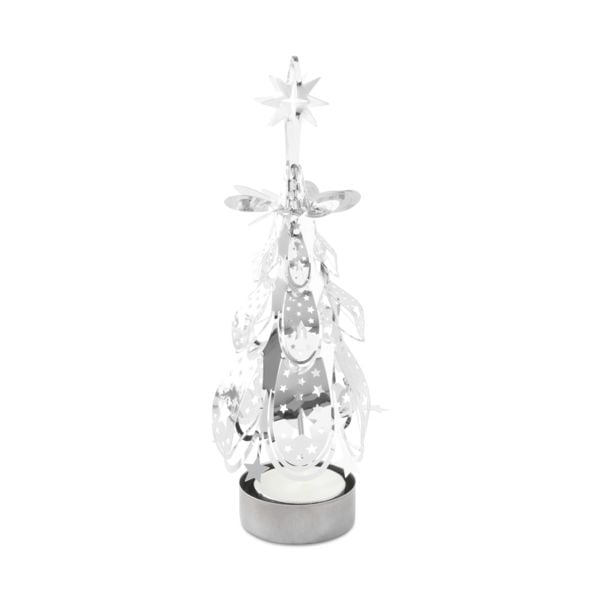 Produktbild: Teelicht Baum Karussell, silber