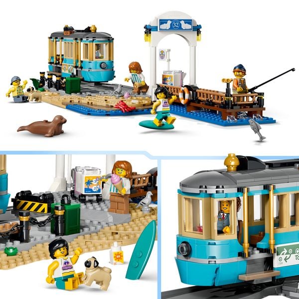 Produktbild: LEGO&reg; City Klassische Strandstra&szlig;enbahn (60506); baubare Spielzeugeisenbahn f&uuml;r Kinder ab 7 Jahren