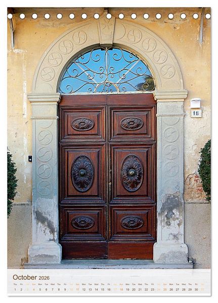 Produktbild: Umbrian Doorways (Desk Calendar 2026 DIN A5 portrait), CALVENDO 12 Month DeskCalendar