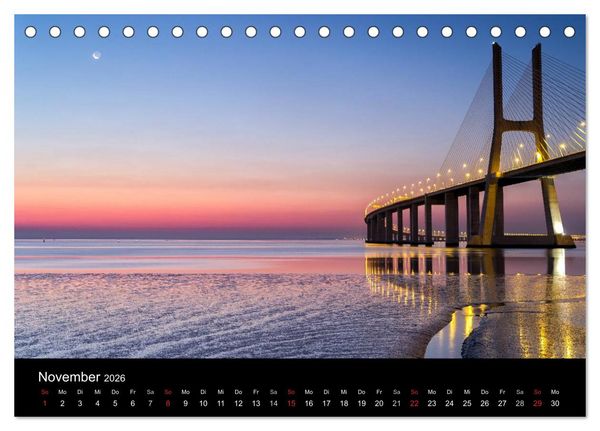 Produktbild: Wundervolles Portugal (Tischkalender 2026 DIN A5 quer), CALVENDO Monatskalender