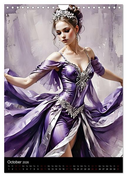 Produktbild: Dancing Elegance (Wall Calendar 2026 DIN A4 portrait), CALVENDO 12 Month Wall Calendar