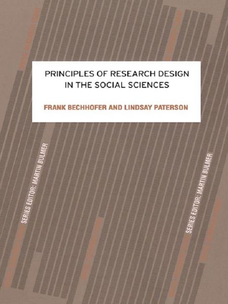 Produktbild: Principles of Research Design in the Social Sciences