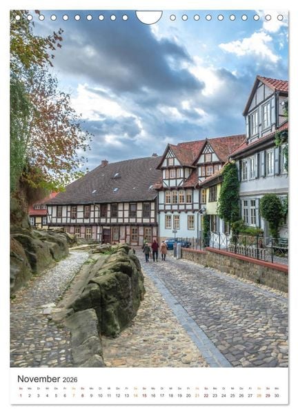 Produktbild: Altstadt Quedlinburg (Wandkalender 2026 DIN A4 hoch), CALVENDO Monatskalender