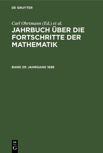 Produktbild: Jahrgang 1898