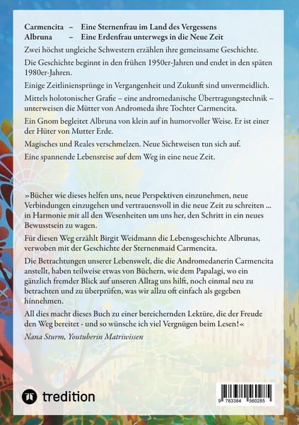 Produktbild: CARMENCITA - Im Land des Vergessens - Eine Sternenfrau und eine Erdenfrau erz&auml;hlen ihre gemeinsame Geschichte.