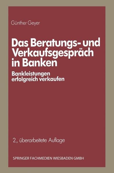 Produktbild: Das Beratungs- und Verkaufsgespr&auml;ch in Banken