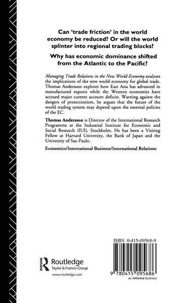 Produktbild: Managing Trade Relations in the New World Economy