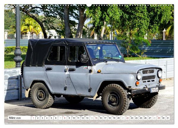 Produktbild: Sowjet-Legende - Der Gel&auml;ndewagen UAZ-469 in Kuba (Wandkalender 2026 DIN A2 quer), CALVENDO Monatskalender