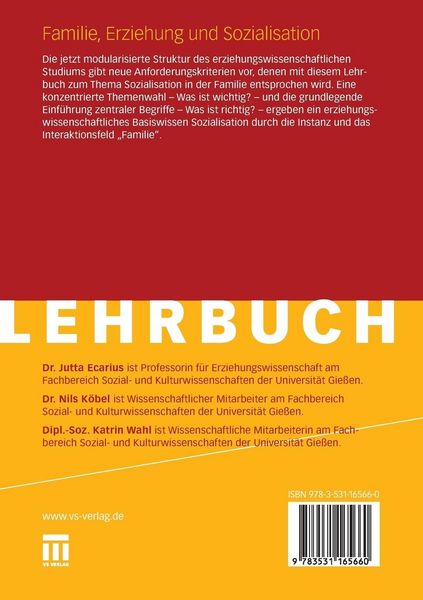 Produktbild: Familie, Erziehung und Sozialisation