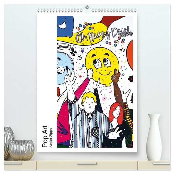 Produktbild: Pop Art - Atelier Zippo (hochwertiger Premium Wandkalender 2027 DIN A2 hoch), Kunstdruck in Hochglanz