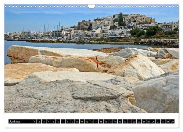 Produktbild: Inselh&uuml;pfen Kykladen Santorini - Naxos - Paros - Mykonos (Wandkalender 2026 DIN A3 quer), CALVENDO Monatskalender