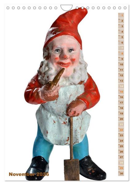 Produktbild: Gartenzwerge: Die rote Zipfelm&uuml;tze im Beet (Wandkalender 2026 DIN A4 hoch), CALVENDO Monatskalender