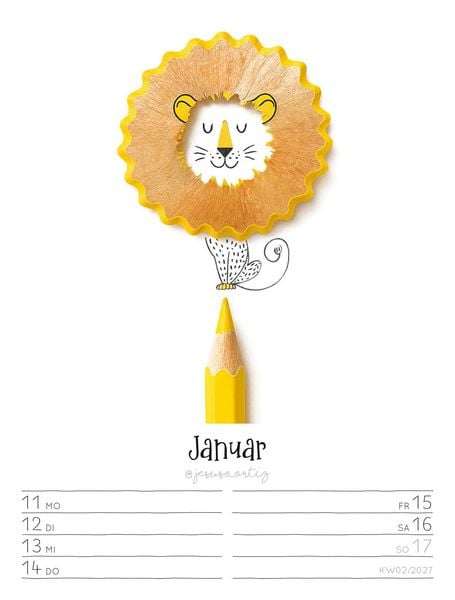 Produktbild: Little Dreams Wochenplaner Kalender 2027