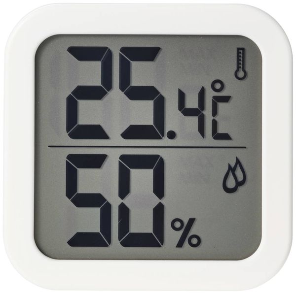 Thermo-/Hygrometer Weiß