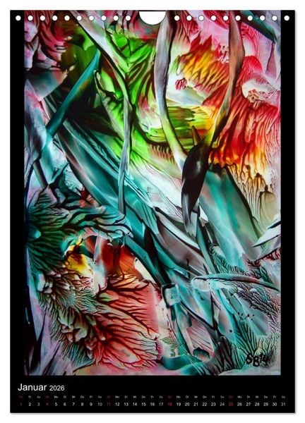 Produktbild: Wachs-Mal-ART encaustic (Wandkalender 2026 DIN A4 hoch), CALVENDO Monatskalender
