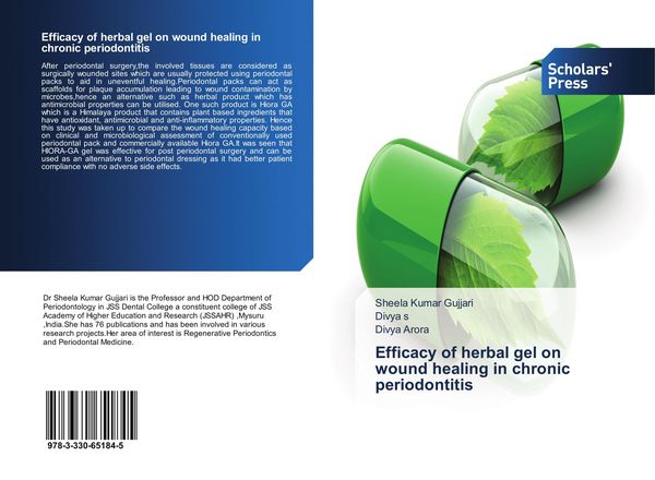Produktbild: Efficacy of herbal gel on wound healing in chronic periodontitis