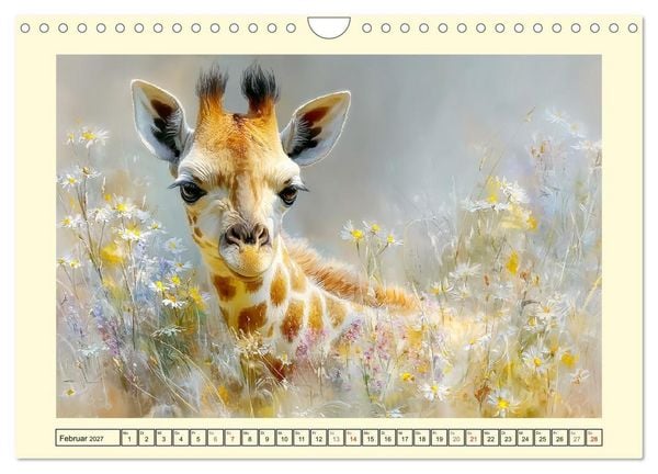 Produktbild: Wunder der Savanne. Afrikas Tierkinder im Licht der Sonne (Wandkalender 2027 DIN A4 quer), CALVENDO Monatskalender