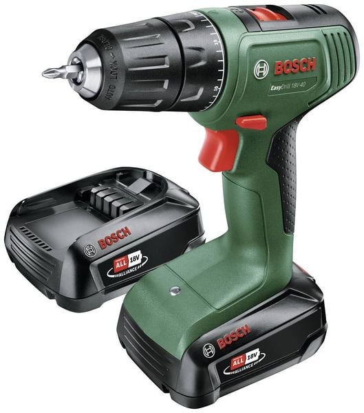 Bosch Home and Garden EasyDrill 18V-40 06039D8005 Akku-Bohrmaschine, Akku-Bohrschrauber 18 V 2 Ah Li-Ion