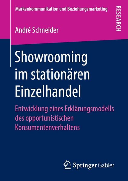 Produktbild: Showrooming im station&auml;ren Einzelhandel