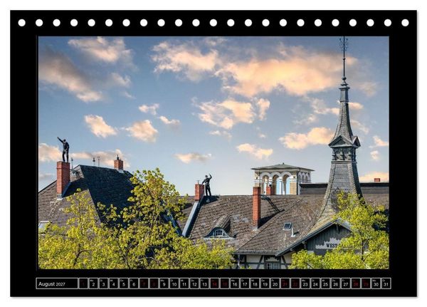 Produktbild: Schornsteinfeger &uuml;ber Berlin - Die Gl&uuml;cksbringer (Tischkalender 2027 DIN A5 quer), CALVENDO Monatskalender