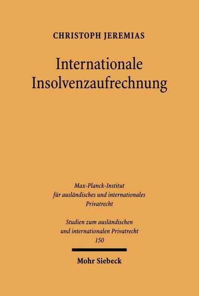 Produktbild: Internationale Insolvenzaufrechnung