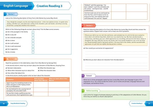 Produktbild: AQA GCSE 9-1 English Language Reading (Papers 1 & 2) Workbook