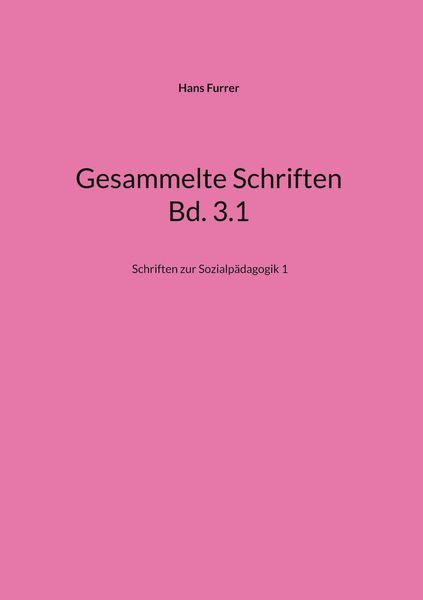 Produktbild: Gesammelte Schriften Bd. 3.1