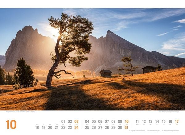 Produktbild: S&uuml;dtirol ReiseLust Kalender 2027 | von Bozen bis zu den drei Zinnen