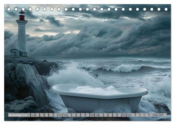 Produktbild: Wannenidylle (Tischkalender 2026 DIN A5 quer), CALVENDO Monatskalender