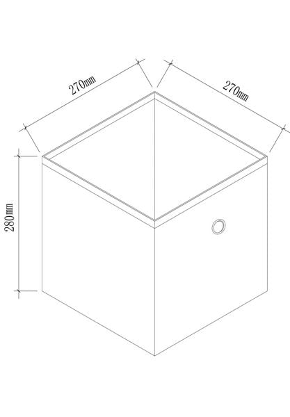 2er Set Faltbox Klappbox Aufbewahrungsbox Boxas
