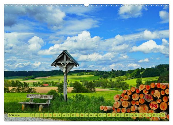 Produktbild: Die Stauden - Malerische Landschaft zwischen Wertach und Mindel (hochwertiger Premium Wandkalender 2026 DIN A2 quer), Kunstdruck in Hochglanz