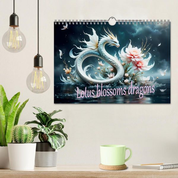 Produktbild: Lotus blossom dragons (Wall Calendar 2027 DIN A4 landscape), CALVENDO 12 Month Wall Calendar