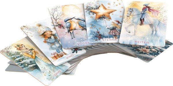 Produktbild: Frosted Dreams Lenormand - 38 farbige Lenormand-Karten und ein 68-seitiges Booklet in Faltschachtel
