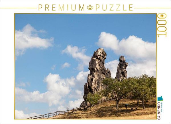 Produktbild: CALVENDO Puzzle Ein Motiv aus dem Kalender Der Harz, Naturschutzgebiet Teufelsmauer | 1000 Teile Lege-Gr&ouml;&szlig;e 64x48cm Foto-Puzzle f&uuml;r gl&uuml;ckliche Stunden