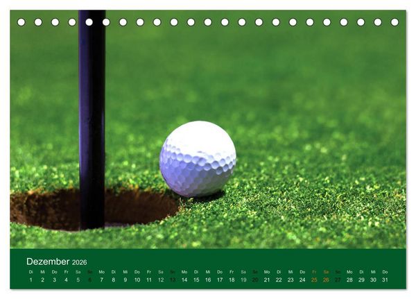 Produktbild: Golf Sport (Tischkalender 2026 DIN A5 quer), CALVENDO Monatskalender