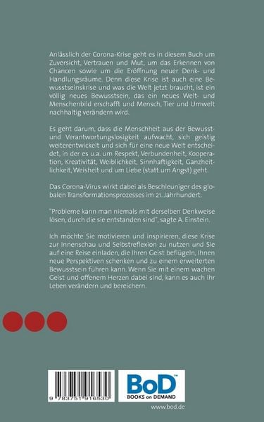 Produktbild: Das Corona-Virus - Symptom und Chance zugleich!
