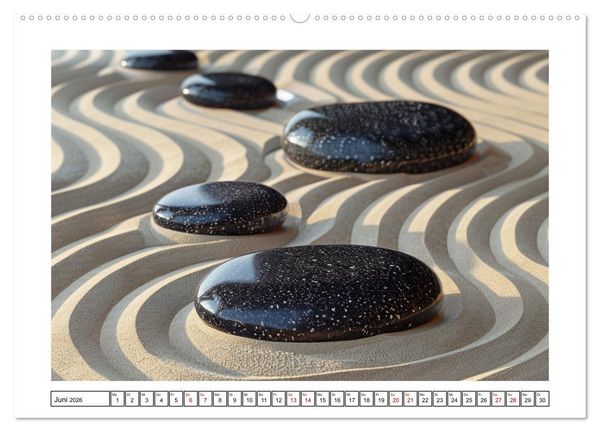 Produktbild: Augenmeditation im Zen Garten (hochwertiger Premium Wandkalender 2026 DIN A2 quer), Kunstdruck in Hochglanz