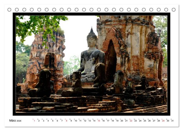 Produktbild: Thailand - auf stillen Wegen (Tischkalender 2026 DIN A5 quer), CALVENDO Monatskalender