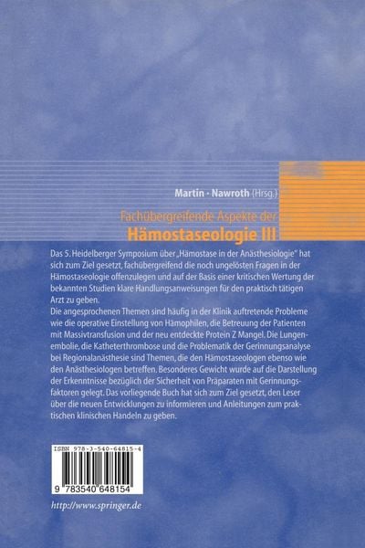 Produktbild: Fach&uuml;bergreifende Aspekte der H&auml;mostaseologie III