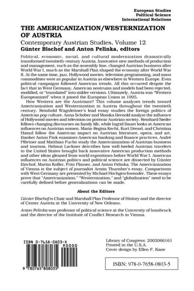 Produktbild: The Americanization/Westernization of Austria