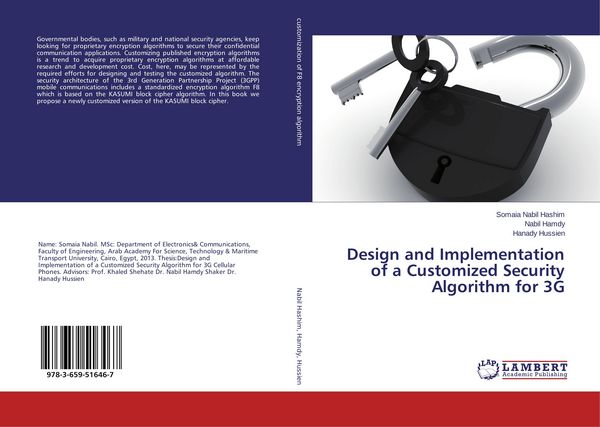 Produktbild: Design and Implementation of a Customized Security Algorithm for 3G