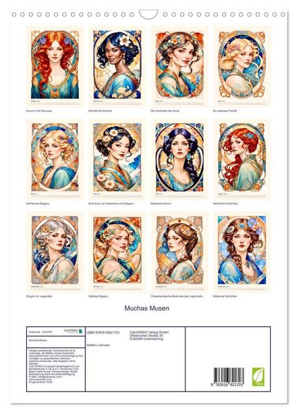 Produktbild: Muchas Musen (Wandkalender 2027 DIN A3 hoch), CALVENDO Monatskalender