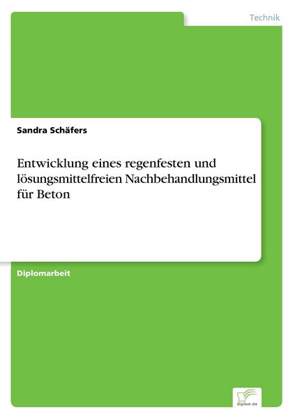 Produktbild: Entwicklung eines regenfesten und l&ouml;sungsmittelfreien Nachbehandlungsmittel f&uuml;r Beton