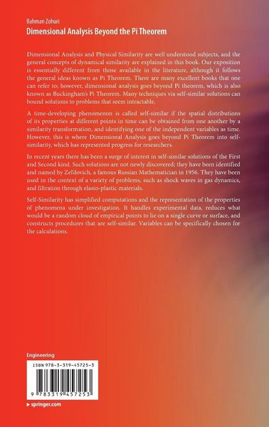 Produktbild: Dimensional Analysis Beyond the Pi Theorem